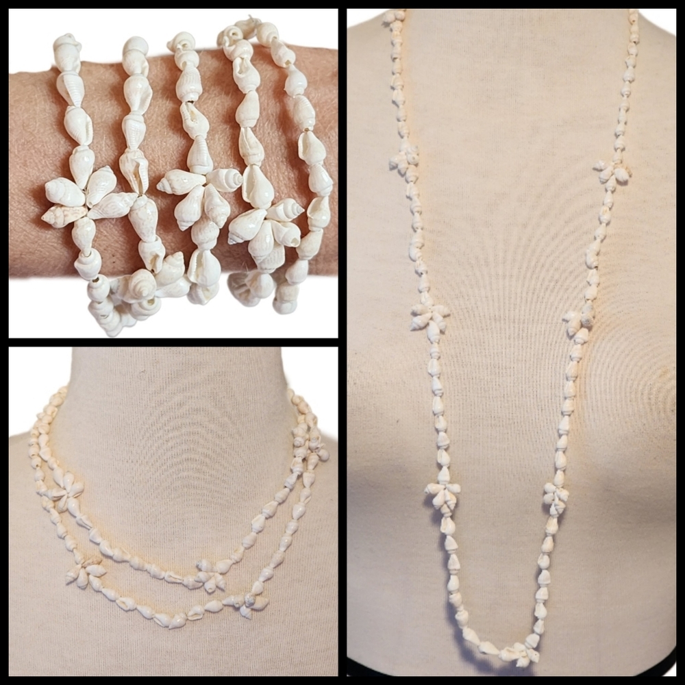 Hawaiian Seashell Vintage Necklace~Choker